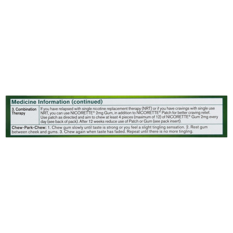 Nicorette Quit Smoking Nicotine Gum Freshmint 2mg 30 Pack - Vital Pharmacy Supplies