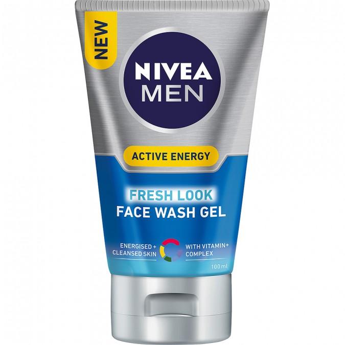 NIVEA Men Active Energy Face Wash Gel 100mL - Vital Pharmacy Supplies