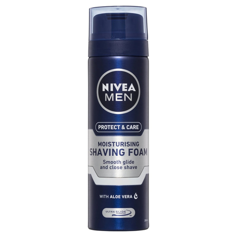 Nivea Men Protect & Care Shaving Foam 200mL - Vital Pharmacy Supplies