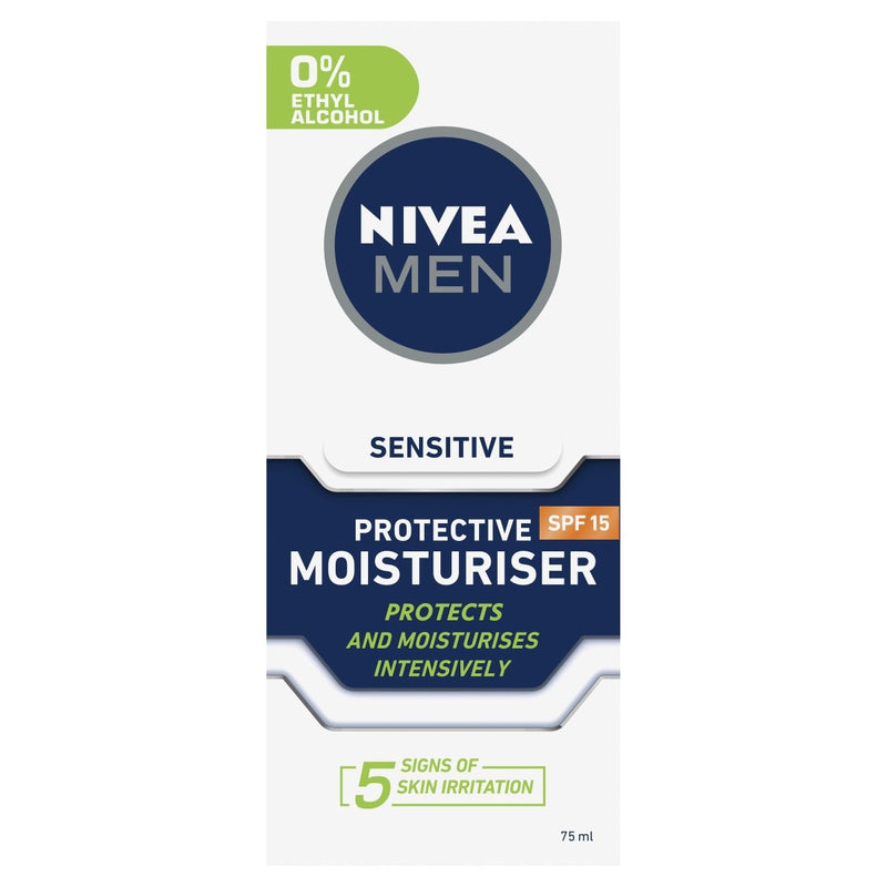 Nivea Men Sensitive Moisturiser SPF15 75ml - Vital Pharmacy Supplies