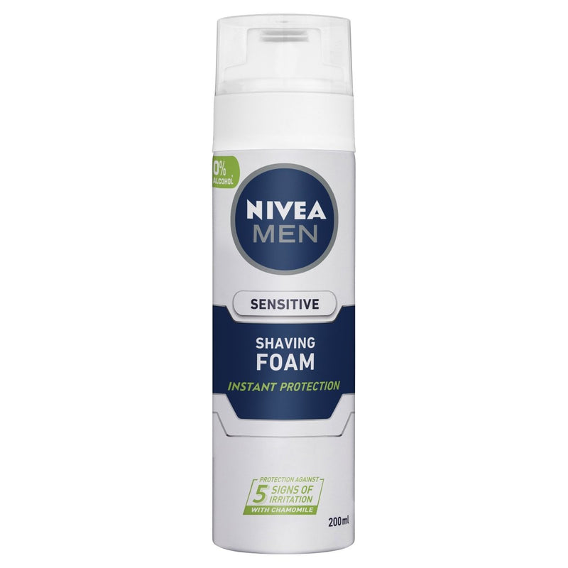 Nivea Men Sensitive Shaving Foam 200mL - Vital Pharmacy Supplies
