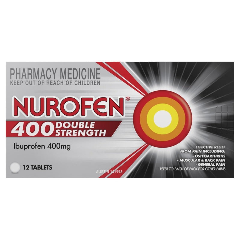 Nurofen Double Strength 400mg 12 Tablets - Vital Pharmacy Supplies