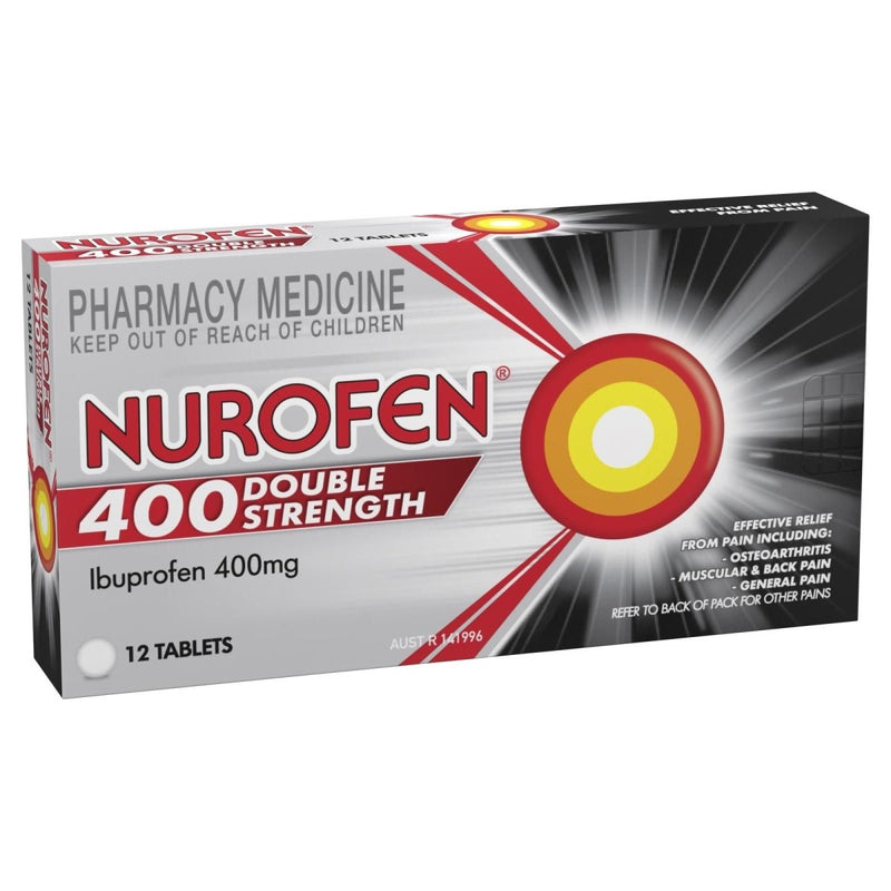 Nurofen Double Strength 400mg 12 Tablets - Vital Pharmacy Supplies