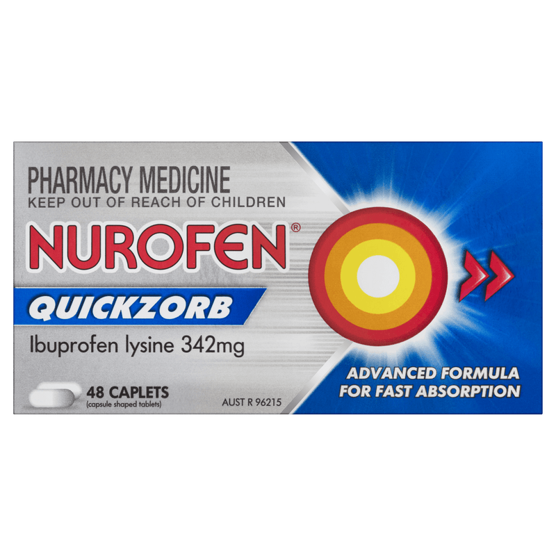 Nurofen Quickzorb 48 Caplets - Vital Pharmacy Supplies