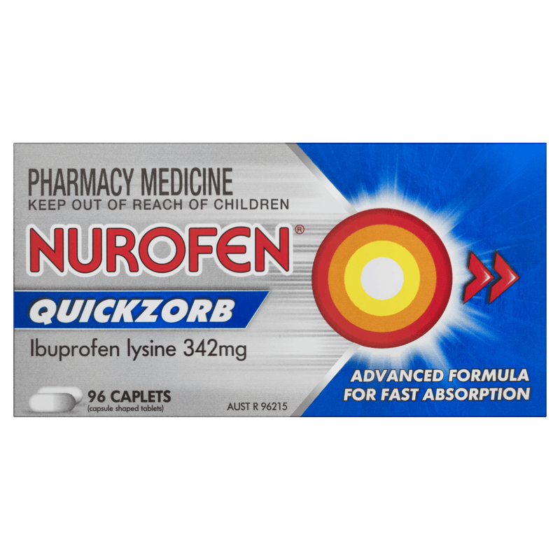 Nurofen Quickzorb 96 Caplets - Vital Pharmacy Supplies