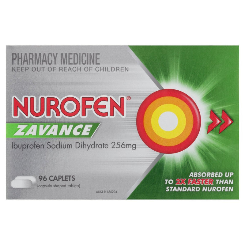 Nurofen Zavance Caplets 96 Pack - Vital Pharmacy Supplies