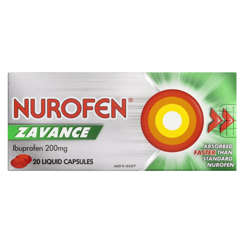 Nurofen Zavance Liquid Capsules 20 Pack - Vital Pharmacy Supplies