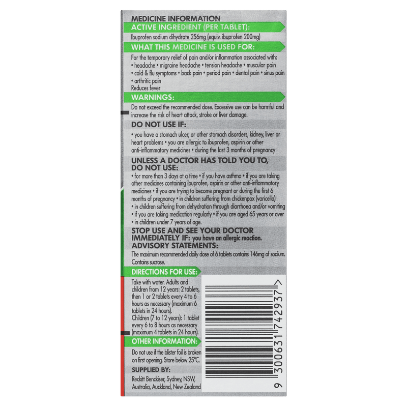 Nurofen Zavance Tablets 48 Pack - Vital Pharmacy Supplies