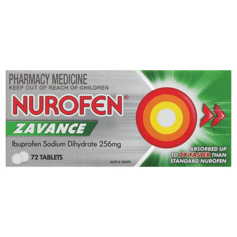 Nurofen Zavance Tablets 72 Tablets - Vital Pharmacy Supplies