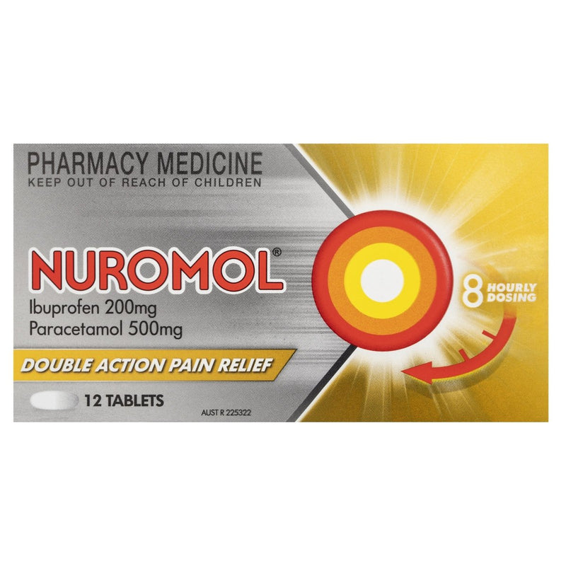 Nuromol Strong Pain Relief Tablets 12 Pack - Vital Pharmacy Supplies