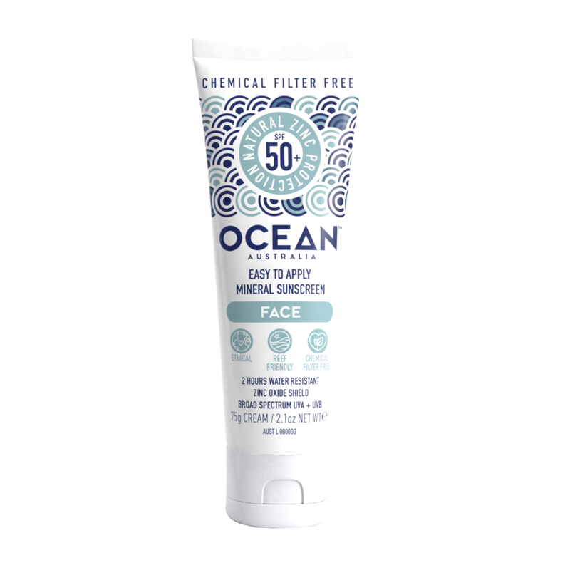 Ocean Australia SPF 50+ Mineral Face Sunscreen 75g - Vital Pharmacy Supplies