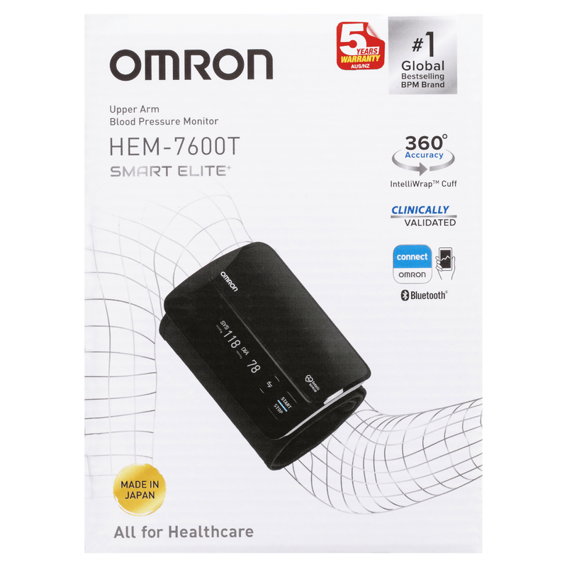 Omron HEM7600T Smart Elite+ Blood Pressure Monitor - Vital Pharmacy Supplies