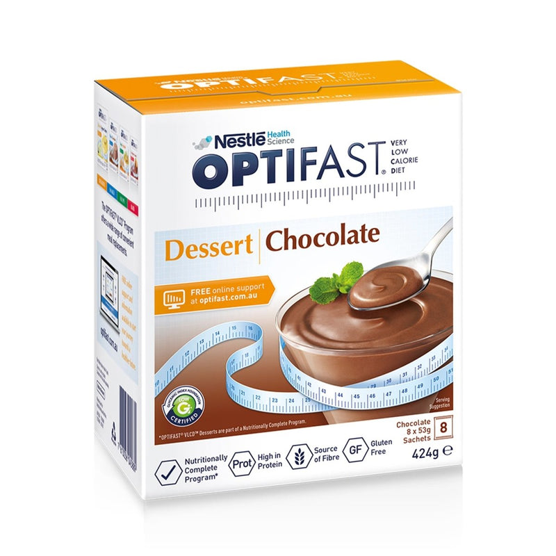 Optifast VLCD Dessert Chocolate 8 x 53g - Vital Pharmacy Supplies