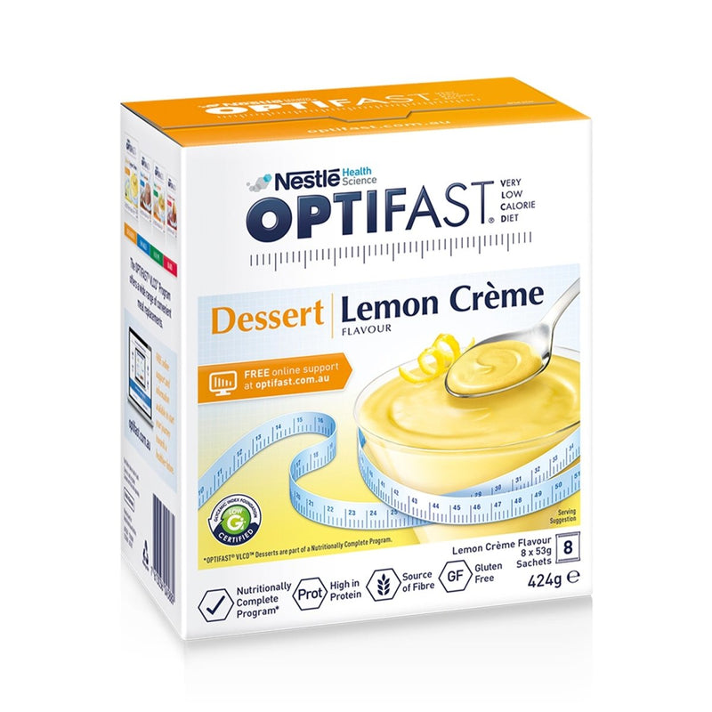 Optifast VLCD Dessert Lemon Crème 8 x 53g - Vital Pharmacy Supplies