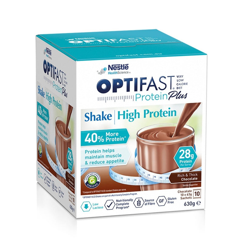 Optifast VLCD Protein Plus Shake Chocolate 10 x 63g - Vital Pharmacy Supplies