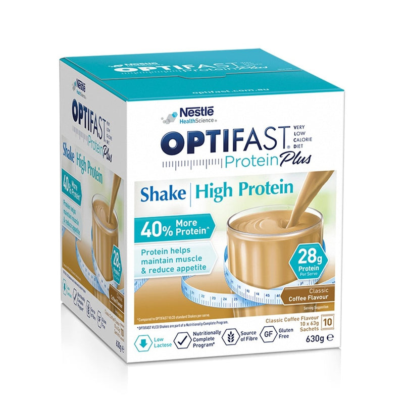 Optifast VLCD Protein Plus Shake Coffee 10 x 63g - Vital Pharmacy Supplies