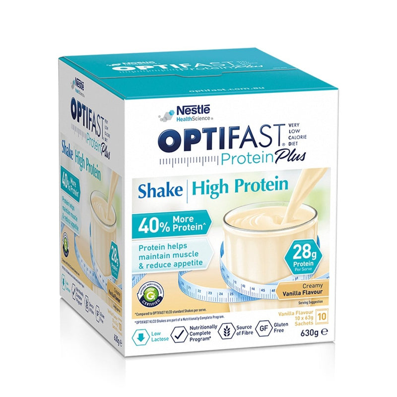 Optifast VLCD Protein Plus Shake Vanilla 10 x 63g - Vital Pharmacy Supplies