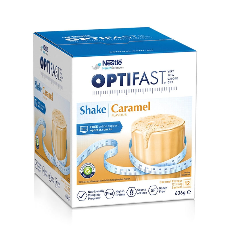 Optifast VLCD Shake Caramel 12 x 53g - Vital Pharmacy Supplies