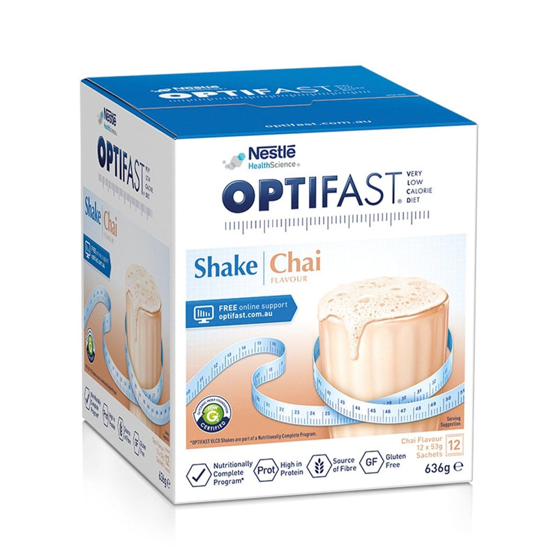 Optifast VLCD Shake Chai 12 x 53g - Vital Pharmacy Supplies
