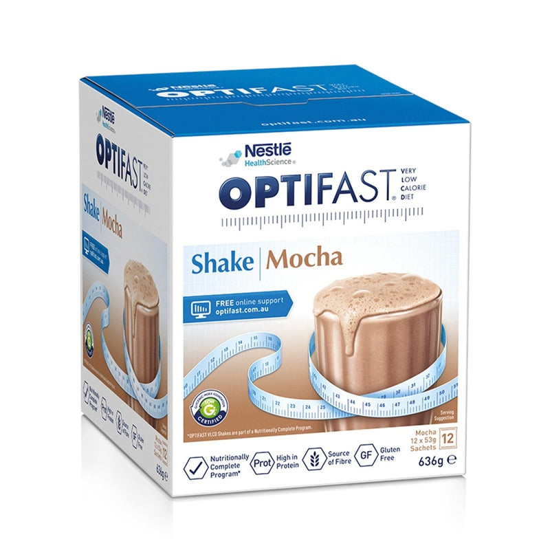 Optifast VLCD Shake Mocha 12 x 53g - Vital Pharmacy Supplies