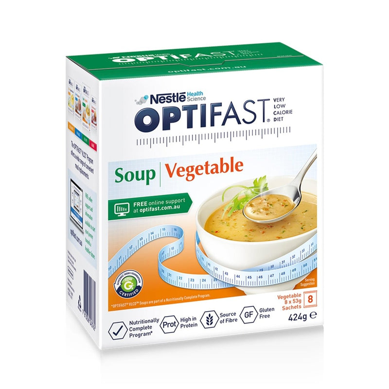 Optifast VLCD Soup Vegetable 8 x 53g - Vital Pharmacy Supplies