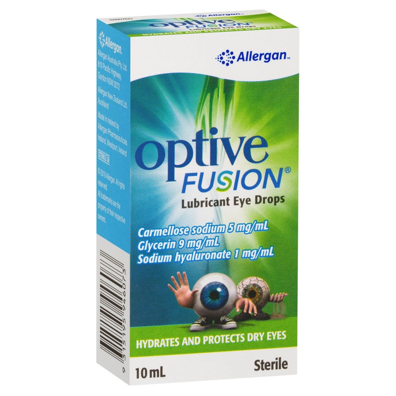 Optive Fusion Lubricant Eye Drops 10mL - Vital Pharmacy Supplies