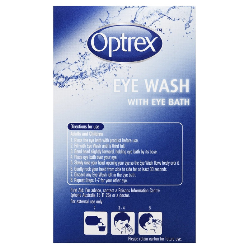 Optrex Fresh Eyes Liquid Eye Wash Bath 110mL - Vital Pharmacy Supplies