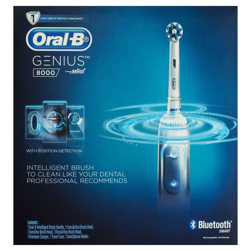 Oral-B Genius 8000 White Electric Toothbrush - Vital Pharmacy Supplies
