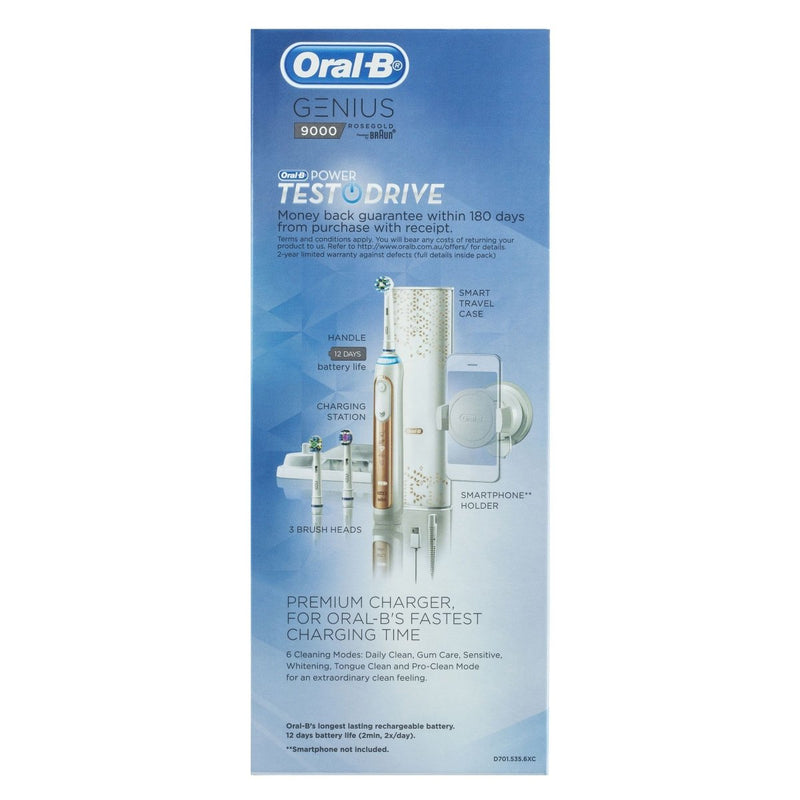 Oral-B Genius 9000 Rose Gold Electric Toothbrush - Vital Pharmacy Supplies