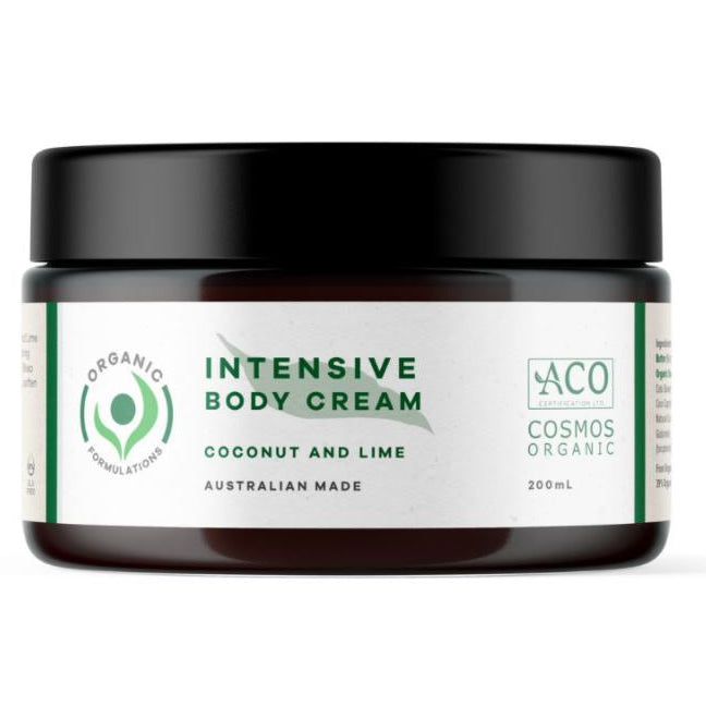 Organic Formulations Coconut & Lime Intensive Body Cream 200mL