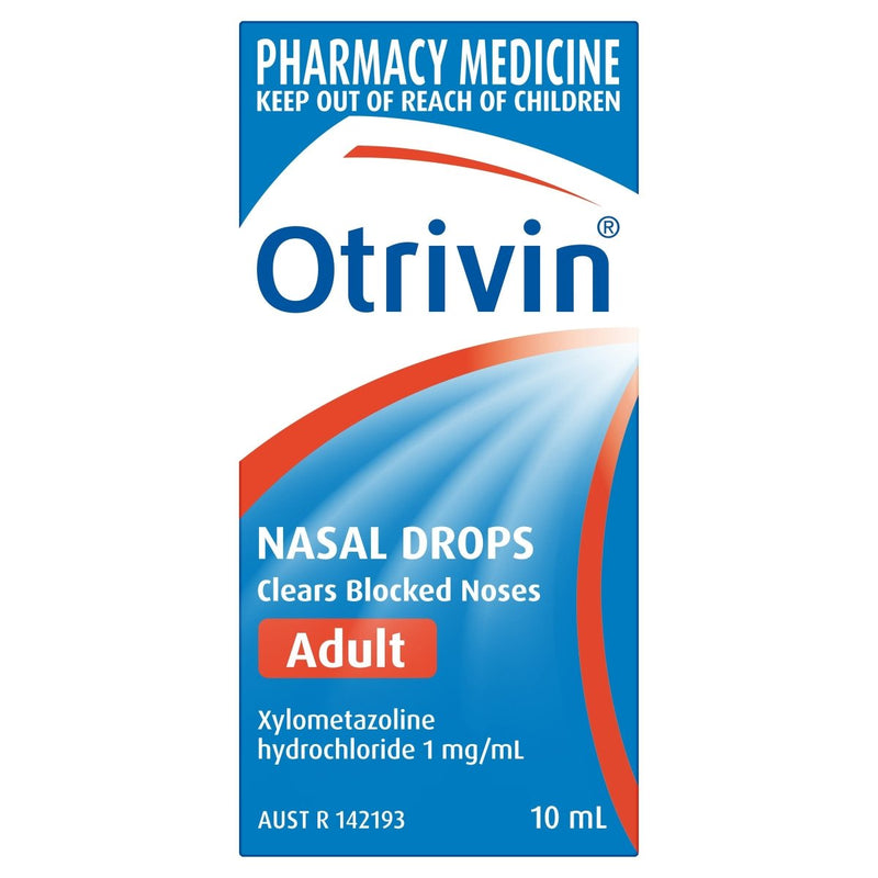 Otrivin Nasal Drops Adult 10mL - Clearance - Vital Pharmacy Supplies