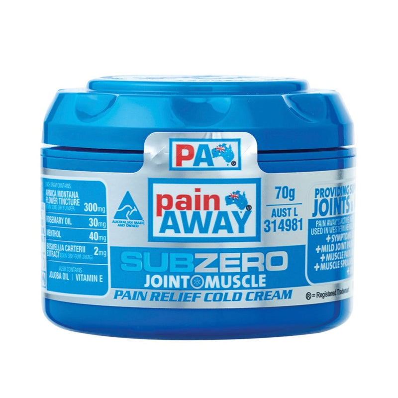 Pain Away Sub Zero Joint & Muscle Pain Relief Cold Cream 70g - Vital Pharmacy Supplies