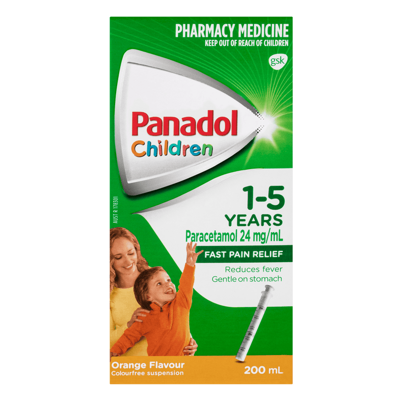 Panadol Children (1-5 years) Orange 200mL - Vital Pharmacy Supplies