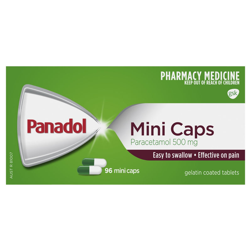 Panadol Mini Caps 96 Mini Caps - Vital Pharmacy Supplies