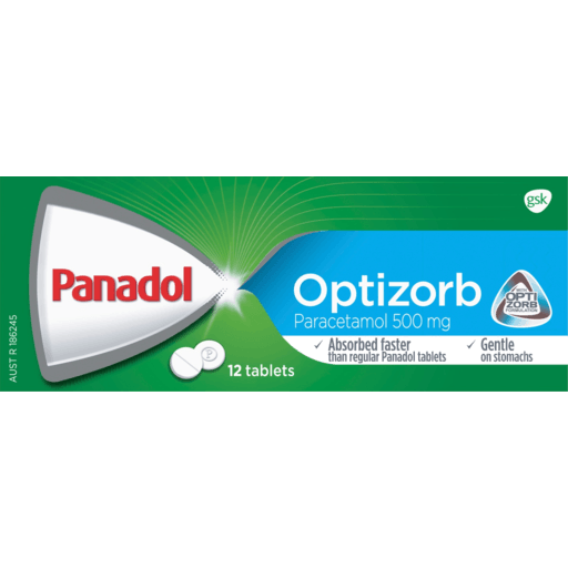 Panadol Optizorb 12 Tablets - Vital Pharmacy Supplies