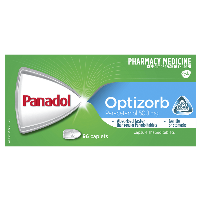 Panadol Optizorb 96 Caplets - Vital Pharmacy Supplies