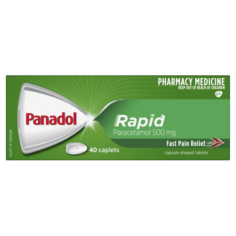Panadol Rapid 40 Caplets - Vital Pharmacy Supplies