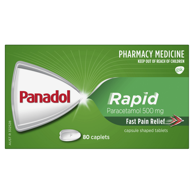Panadol Rapid 80 Caplets - Vital Pharmacy Supplies