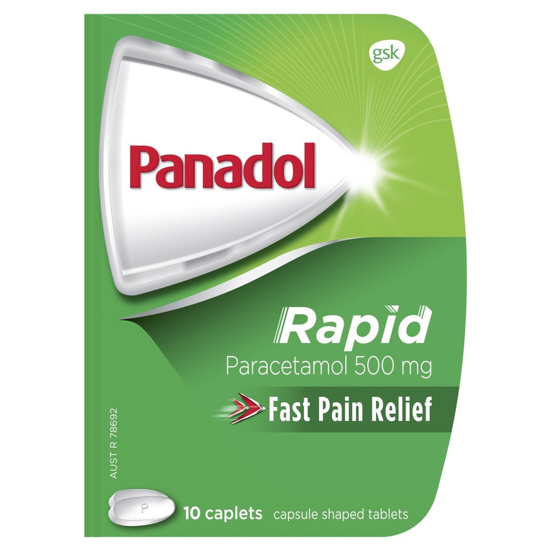 Panadol Rapid Handipak 10 Caplets - Clearance - Vital Pharmacy Supplies