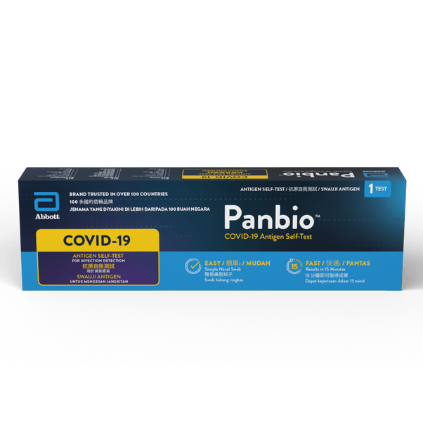 Panbio COVID-19 Rapid Antigen Test (Nasal Swab) Self-Test