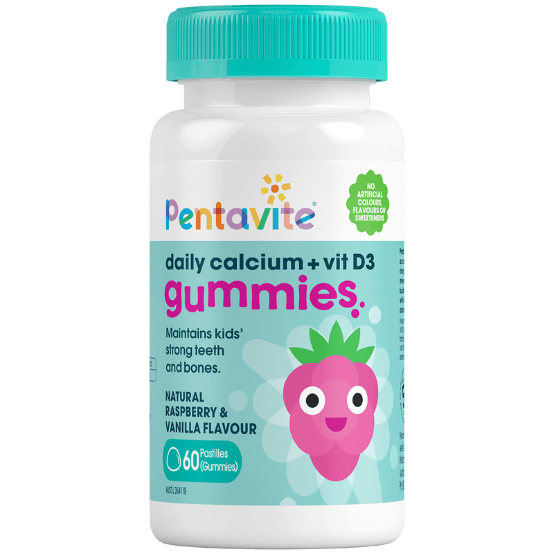 Pentavite Daily Calcium + Vitamin D3 Kids Gummies 60 Pastilles - Vital Pharmacy Supplies