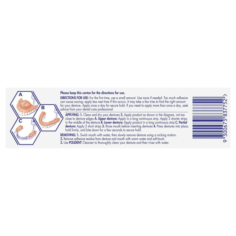 Polident Max Seal Denture Adhesive Cream 40g - Vital Pharmacy Supplies