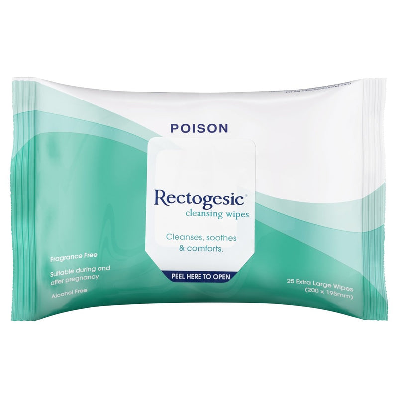 Rectogesic Cleansing Wipes 25 Pack - Vital Pharmacy Supplies