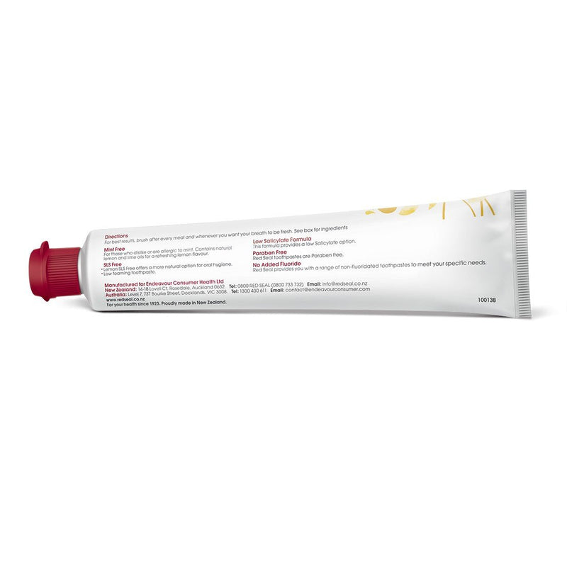 Red Seal Lemon SLS Free Natural Toothpaste 100g - Vital Pharmacy Supplies