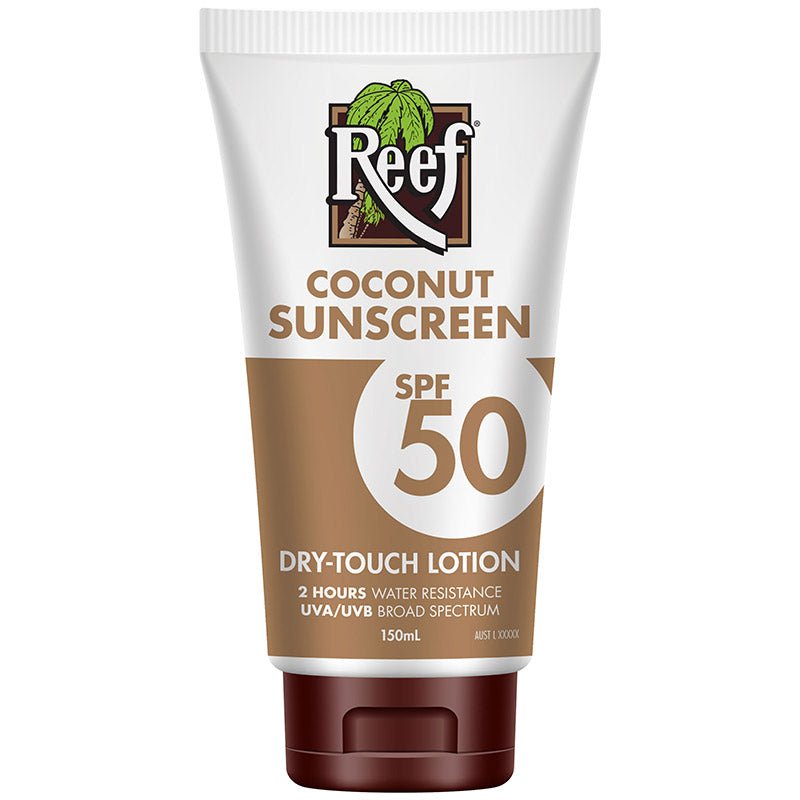 Reef Coconut Sunscreen Dry Touch Lotion SPF50 150mL - Vital Pharmacy Supplies