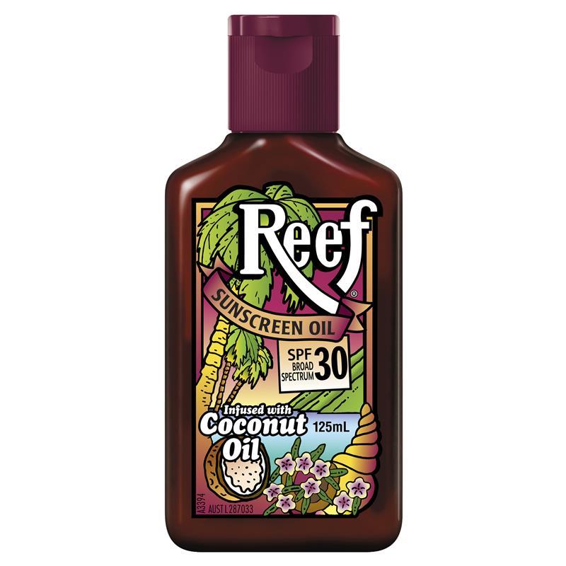 Reef Coconut Sunscreen Oil SPF30 125mL - Vital Pharmacy Supplies