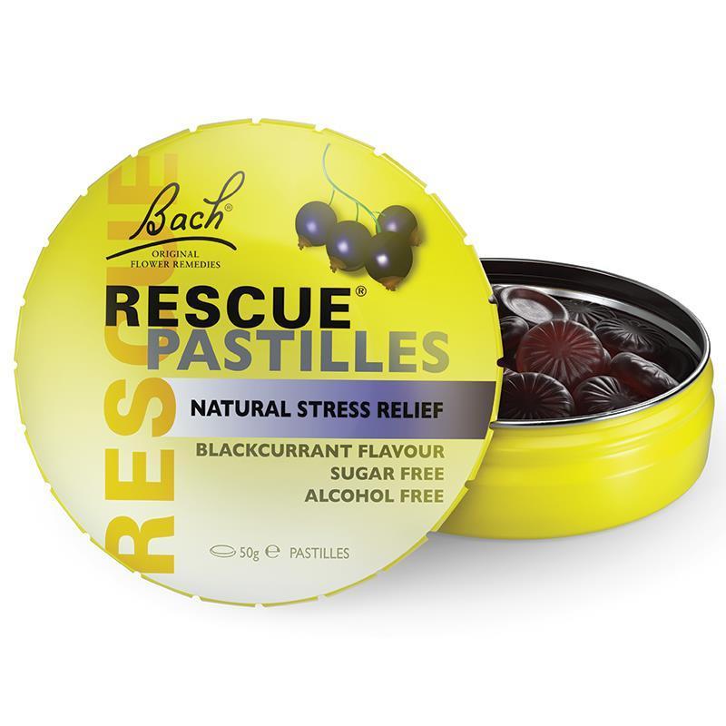 RESCUE Pastilles Blackcurrant Flavour 50g - Vital Pharmacy Supplies