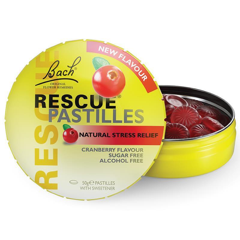 RESCUE Pastilles Cranberry Flavour 50g - Vital Pharmacy Supplies