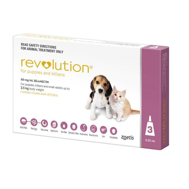 Revolution Puppies and Kittens 15Mg Pink 3 Pack - Vital Pharmacy Supplies