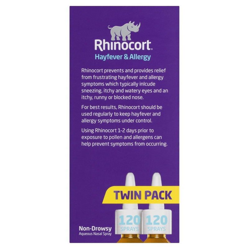 Rhinocort Hayfever & Allergy Nasal Spray Original 2 Pack - Vital Pharmacy Supplies